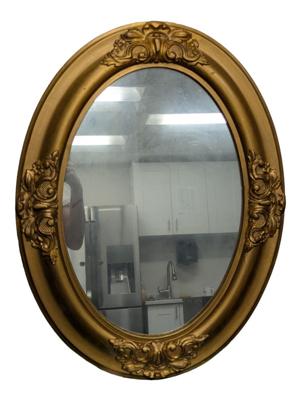 Mirror with wooden Gold Frame-Victorian Style