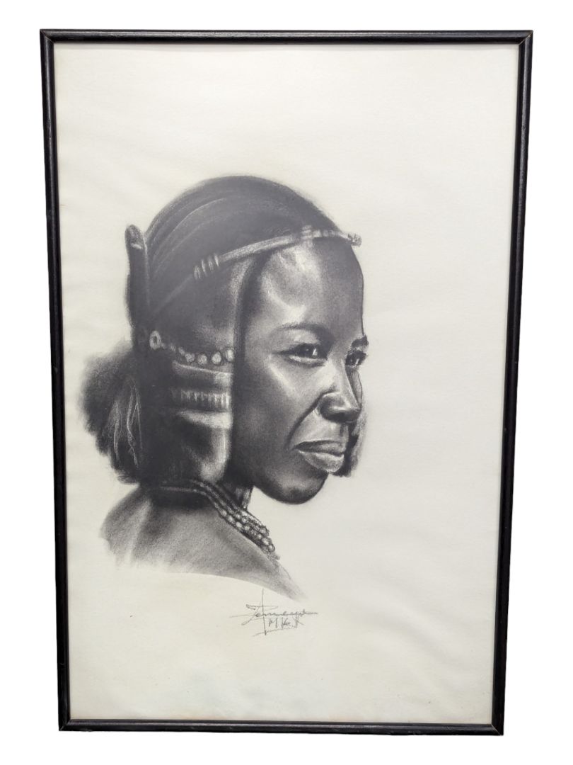 Vintage Pencil Art-Set, Man and Woman