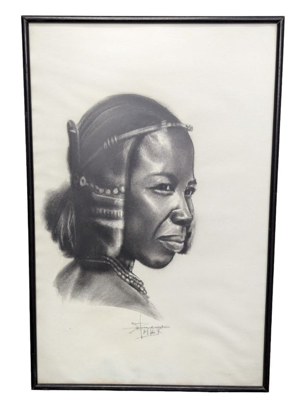 Vintage Pencil Art-Set, Man and Woman