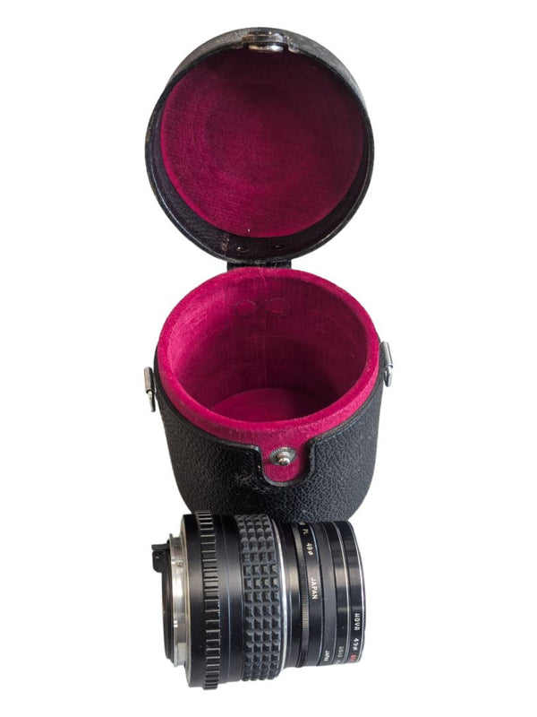 SMC Pentax-M 50mm 1:1.4 Lens w/ 4 Filters and Taskumar 1.9/85 Cavring Case