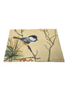 Chickadee and Autumn Leaves Canvas Painting