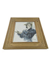 Harrison Fisher Vintage Print, Lovely Lady with Hat - 1907 - Matted & Framed