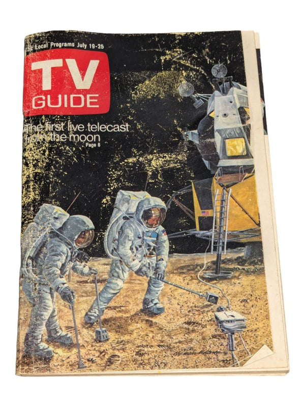 Jul 19-1969 TV Guide(FIRST LIVE TELECAST FROM THE MOON/NEIL ARMSTRONG/PAUL LYNDE