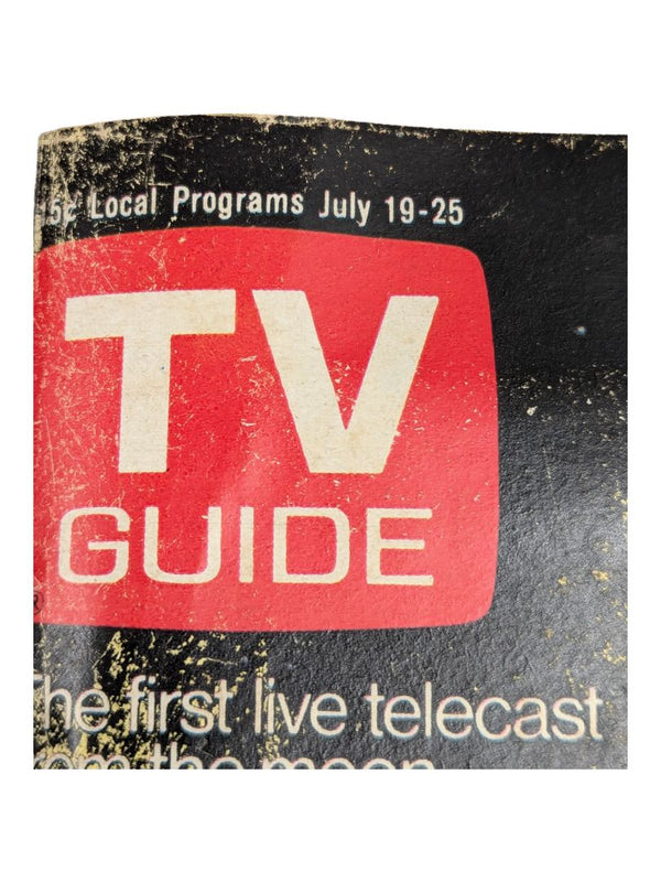 Jul 19-1969 TV Guide(FIRST LIVE TELECAST FROM THE MOON/NEIL ARMSTRONG/PAUL LYNDE