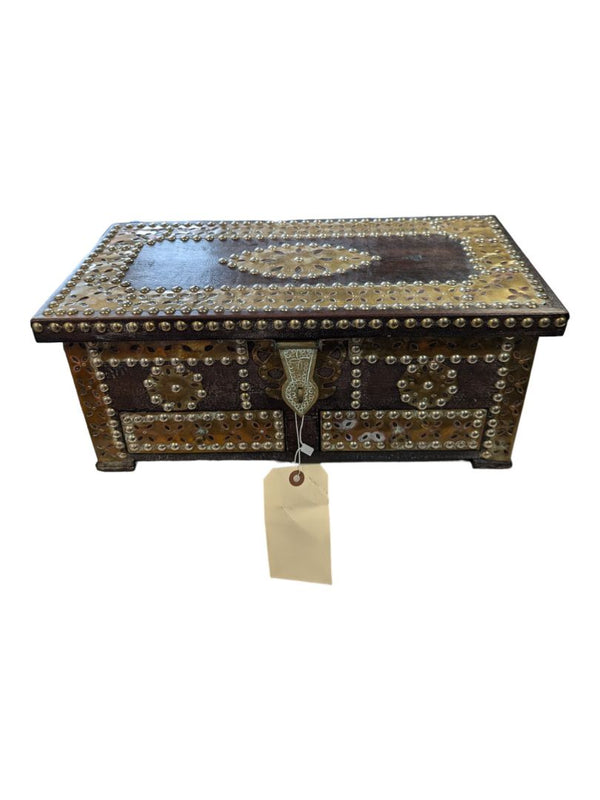 Brass Studded Teak Zanzibar Chest