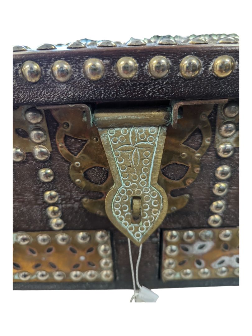 Brass Studded Teak Zanzibar Chest