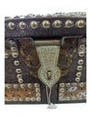 Brass Studded Teak Zanzibar Chest