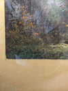 Crayon Painting-Artist unknown-Approx. 14" x 26" plus frame