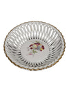 Romanian Porcelain Basket Weave Bowl