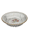 Romanian Porcelain Basket Weave Bowl