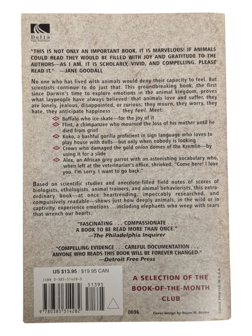 When Elephants Weep: The Emotional Lives of Animals Paperback
