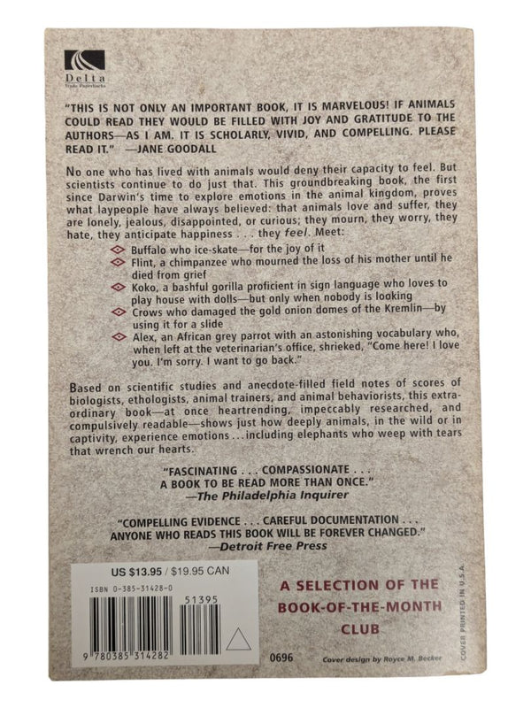 When Elephants Weep: The Emotional Lives of Animals Paperback
