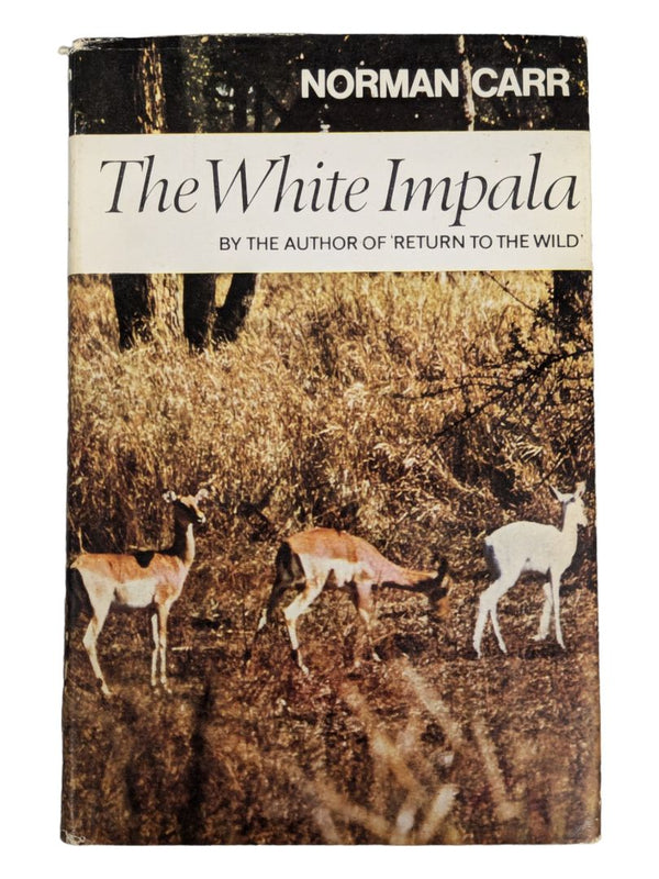 THE WHITE IMPALA ~ Norman Carr SIGNED HC/DJ 1969 1st Printing ILLUSTRATED