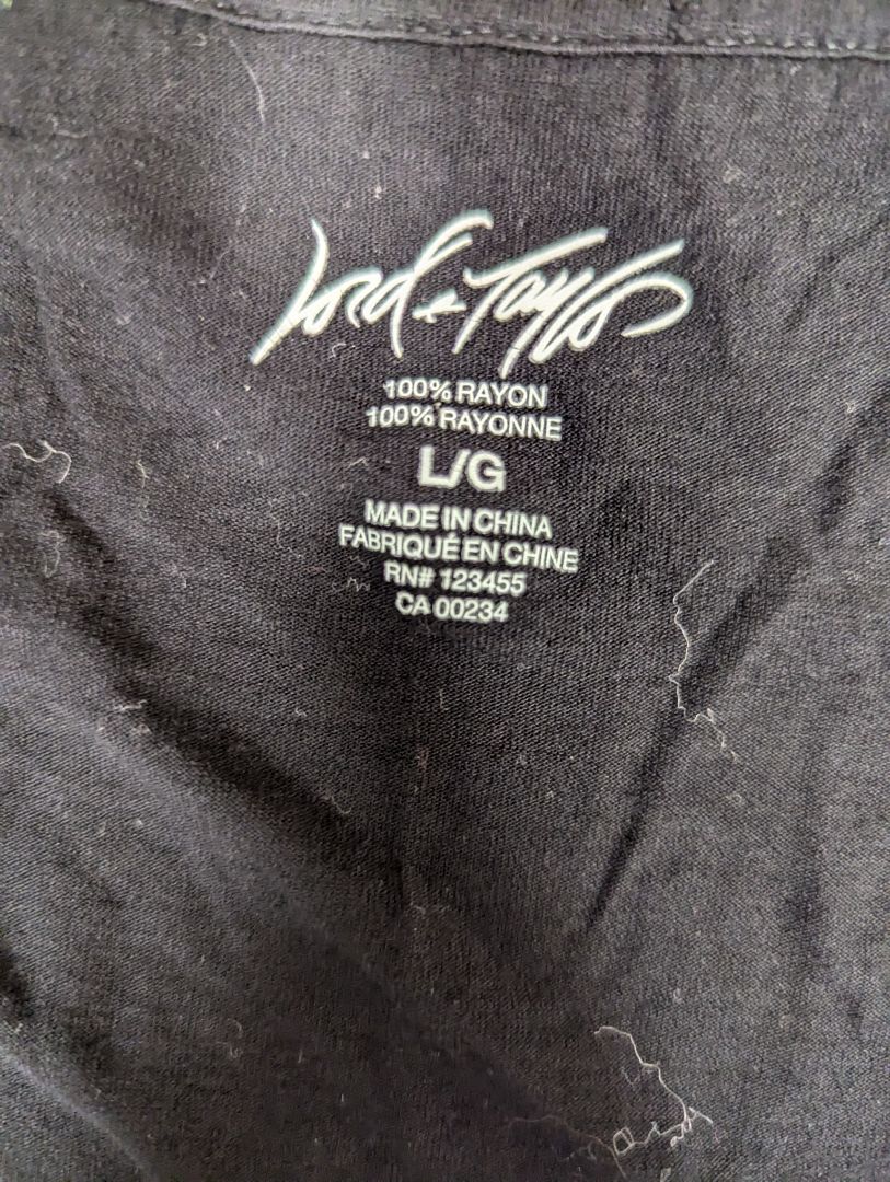 Black (S) Lord & Taylor T-Shirt