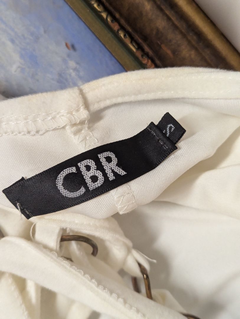 CBR (S) White Dress w Tie up back