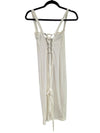 CBR (S) White Dress w Tie up back