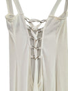 CBR (S) White Dress w Tie up back