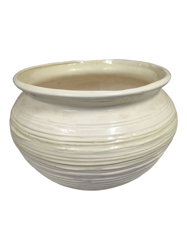 Cream Ceramic Planter Urn Shaped