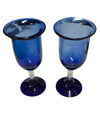 Set of Cobalt Blue Glasses