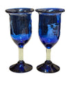 Set of Cobalt Blue Glasses