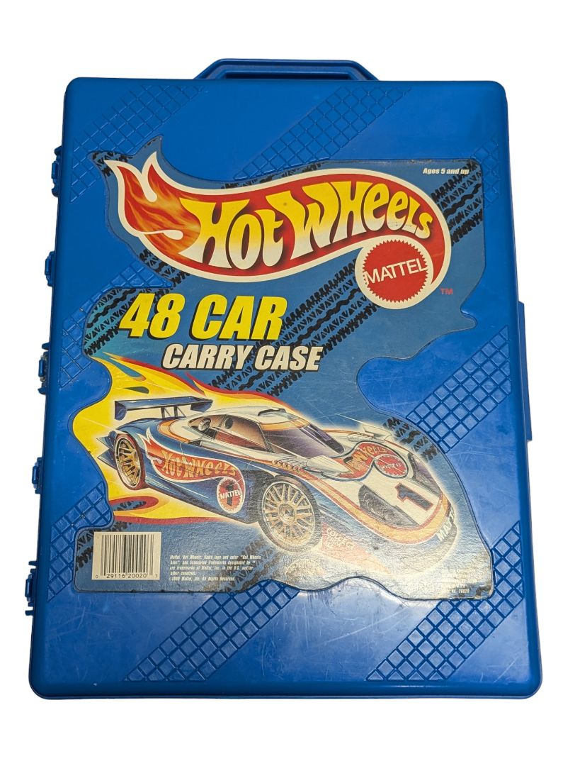 Vintage 90s Hot Wheels 48 car carry case