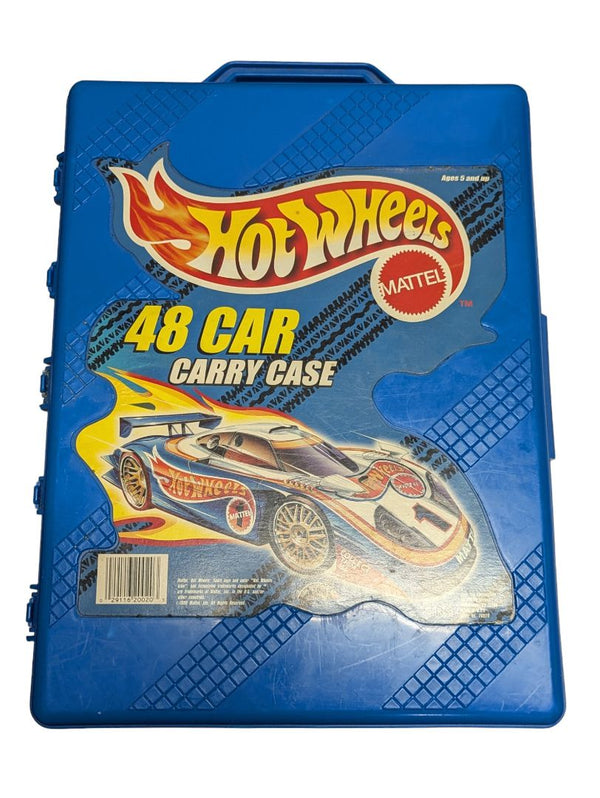 Vintage 90s Hot Wheels 48 car carry case