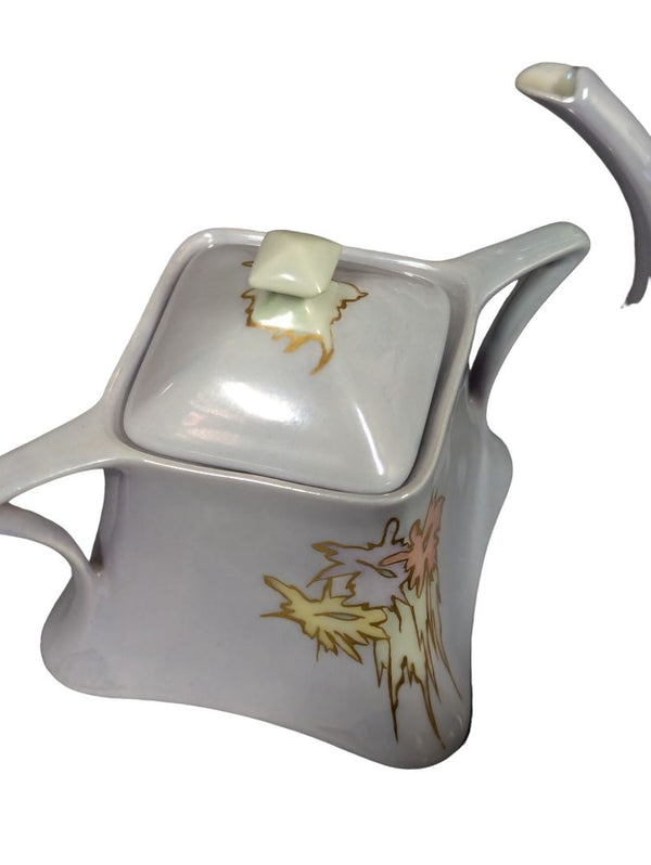 Rare German Square Teapot, Cream & Sugar Set
