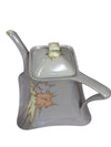 Rare German Square Teapot, Cream & Sugar Set