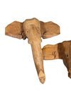 Set of 2 Wooden Elephant Wall Hooks