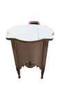 Vintage Cream Bedside Nightstand Table