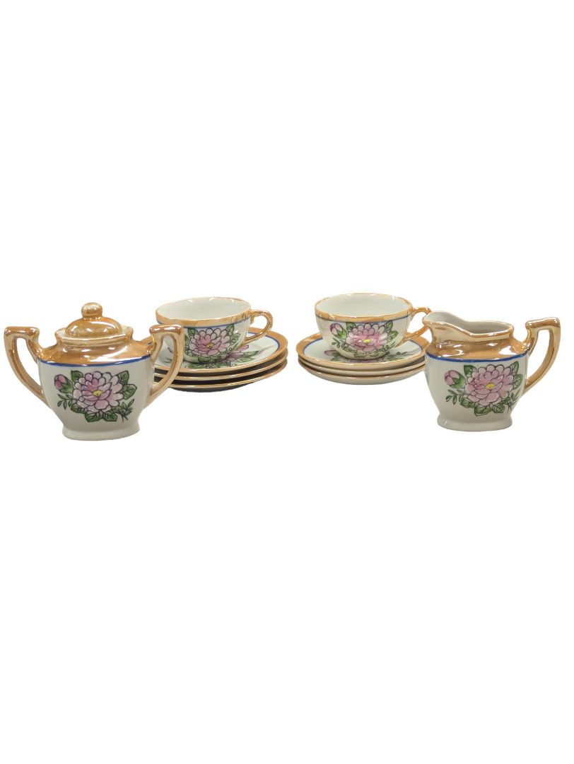 Vintage Mini Japanese Lusterware Tea Set