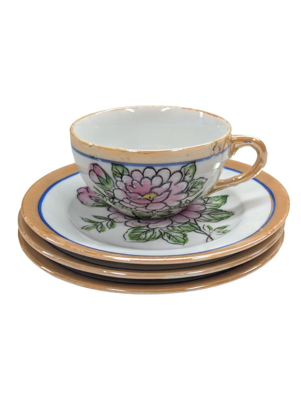 Vintage Mini Japanese Lusterware Tea Set
