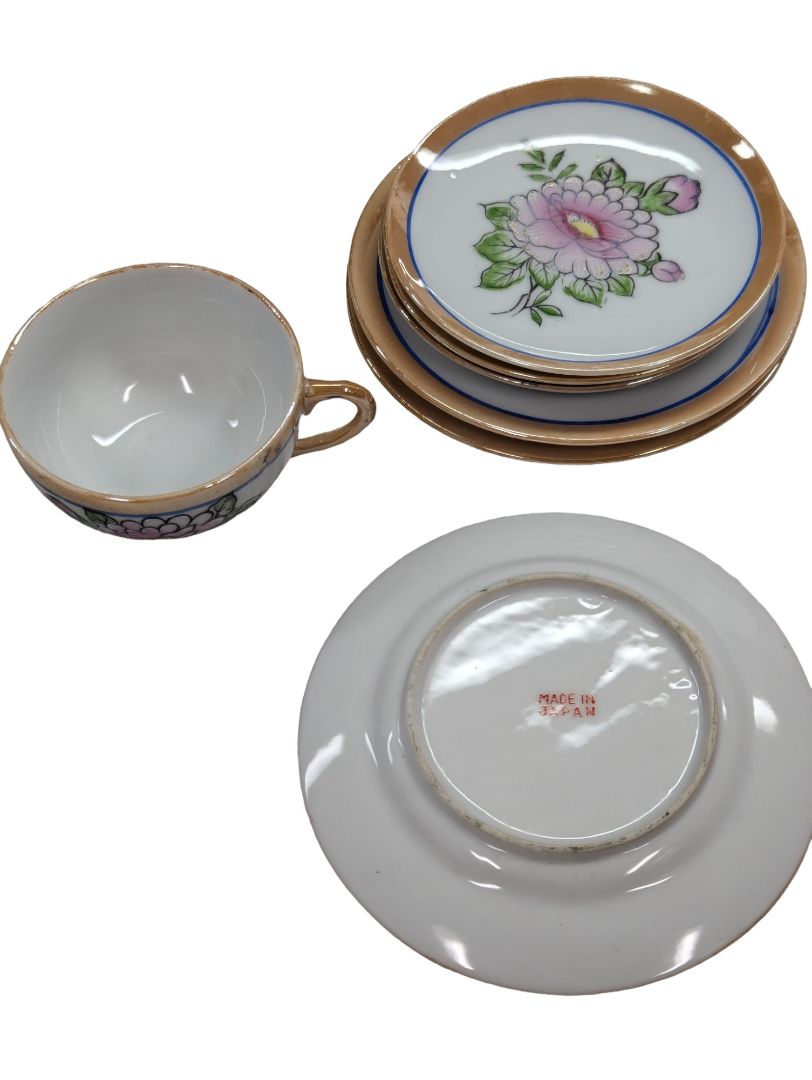 Vintage Mini Japanese Lusterware Tea Set
