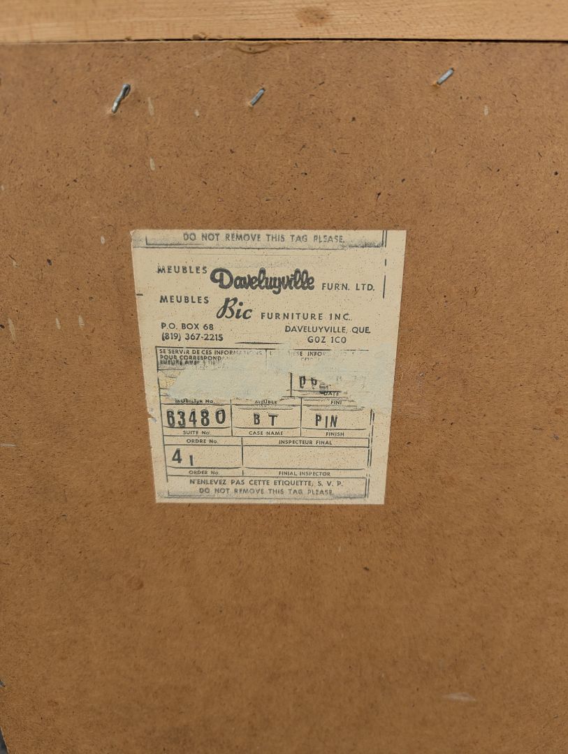 Solid Wood Dresser Daveluyville Furn LTD.