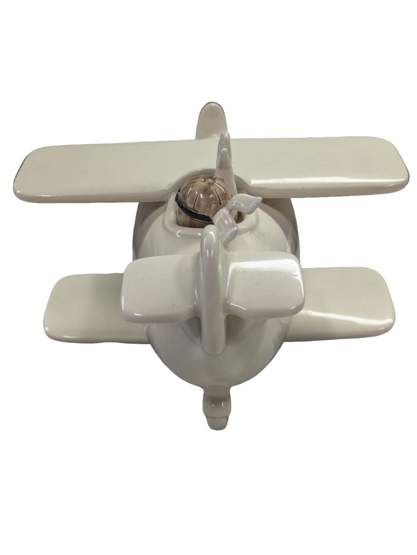 Fitz & Floyd Airplane Piggy Bank RARE*