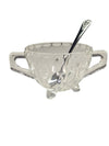 Vintage Creamer & Sugar set w/ Gerber Silver Spoons