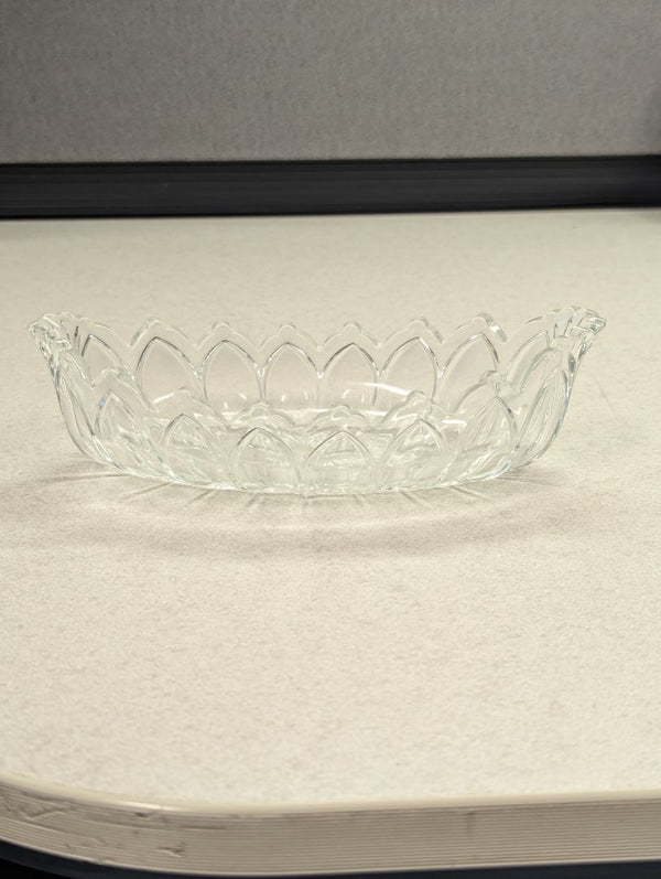 Vintage Colonial Pattern Oval Relish Dish