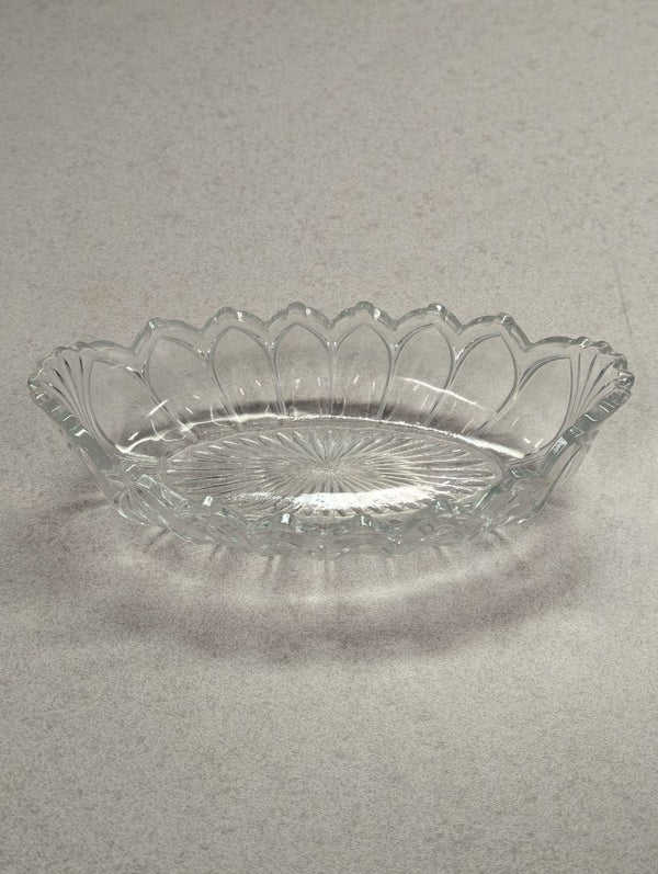Vintage Colonial Pattern Oval Relish Dish