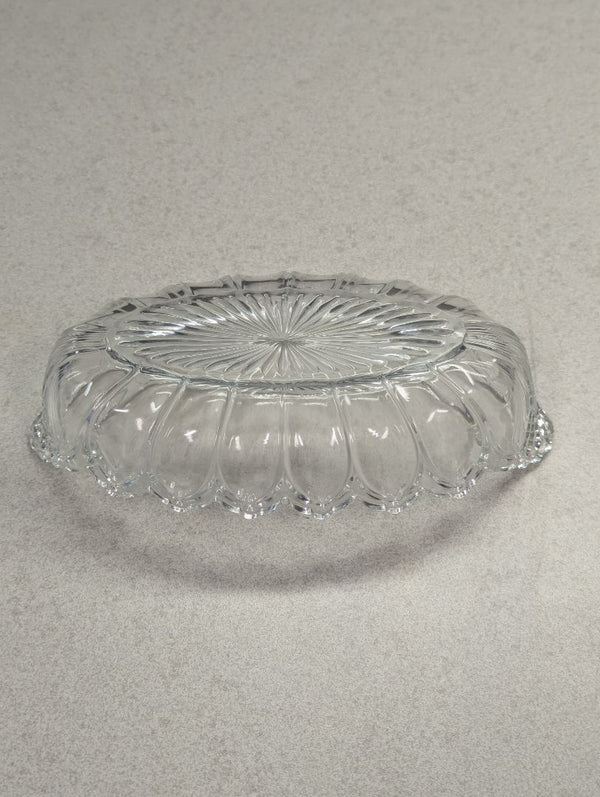Vintage Colonial Pattern Oval Relish Dish
