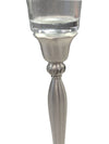 Pewter & Glass Candle Holder
