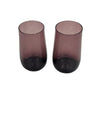 Vintage Set (2) Purple Amethyst Glasses