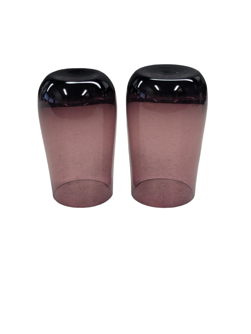 Vintage Set (2) Purple Amethyst Glasses