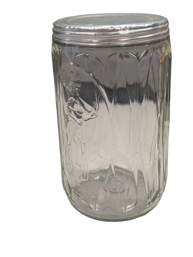 VINTAGE HOOSIER JAR EMBOSSED