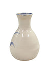 Pottery Folk Art Blue Floral vase