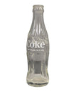 Coca Cola Glass Bottle White Lettering