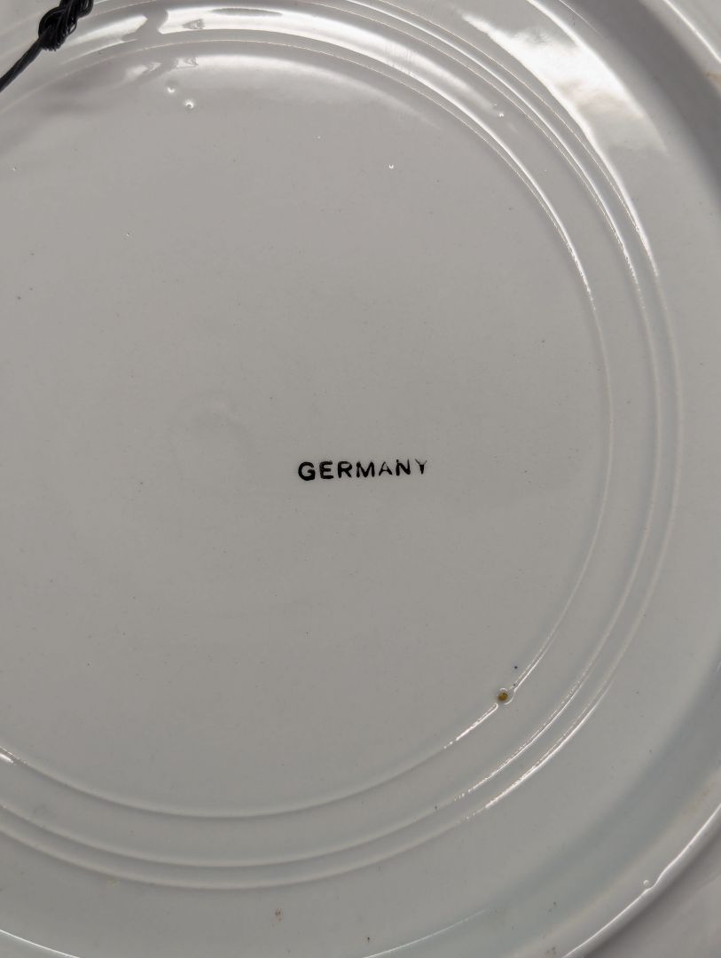 1950s German Wall Plate With Sailing Boats