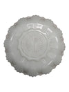 Round Milk Glass Divided Serving Dish