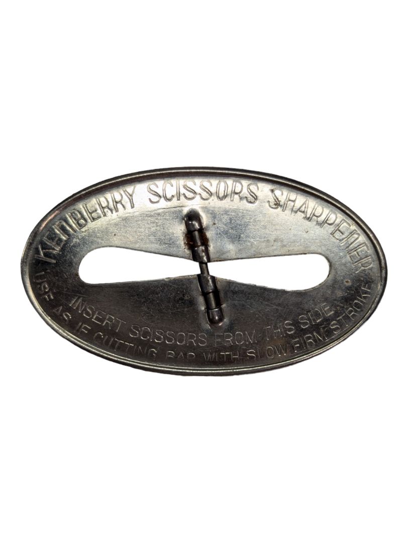 1940s Kenberry Scissors Sharpener Vintage Advertising Seamstress Sharpening Tool