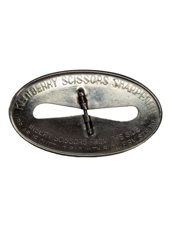 1940s Kenberry Scissors Sharpener Vintage Advertising Seamstress Sharpening Tool