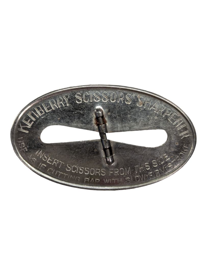 1940s Kenberry Scissors Sharpener Vintage Advertising Seamstress Sharpening Tool